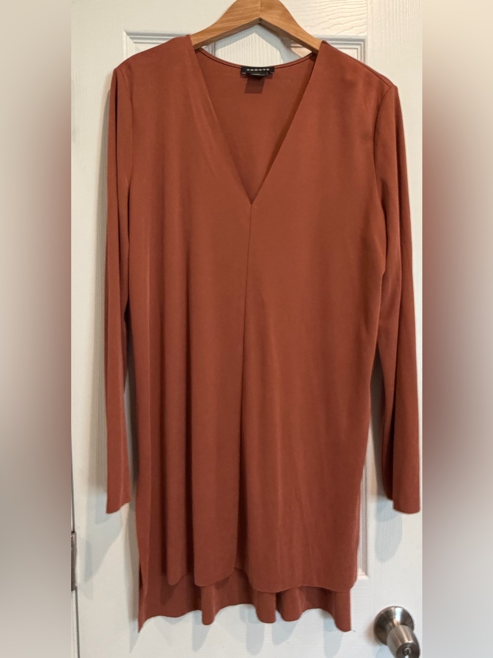 Trouvé Textured Rust Orange Fabric Panel